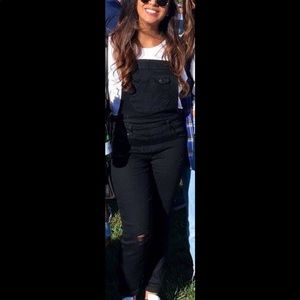 Black overalls